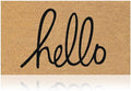Coir Welcome Mat, Hello Classic, 17 x 29 in by AmaruDoorMats