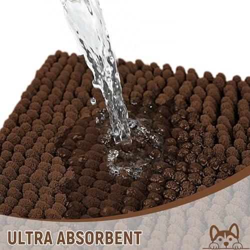 Absorbent Dog Door Mat for Muddy Paws, Trap Dirt Front Door Mat Indoor Entrance - Image 5