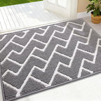 OLANLY Front Door Mat 32x20, Low-Profile Easy Clean Doormat by OLANLY