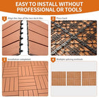 Polymer Interlocking Composite Deck Tiles Outdoor - Image 3