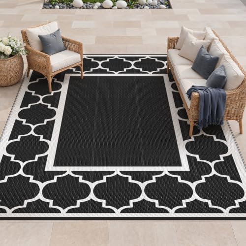 GENIMO Outdoor Rug, Waterproof Plastic Rugs by GENIMO