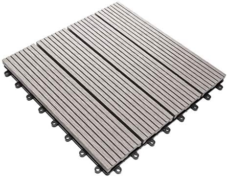 IncStores Helios Interlocking Patio Deck Tiles | All Weather | Waterproof by IncStores
