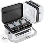 Proijeut Card Deck Box with Portable Case, 6 Pack Clear Commander Deck Box with by PROijeut