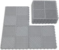 9 Pack Interlocking Drainage Tiles Double Non-Slip Tiles Mat by wiiiw