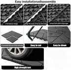 Interlocking Decking 16 Pack Plastic 12"x12" Deck Tiles Outdoor Dark Gray E - Image 5