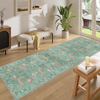 DUKINO 2x8 Washable Runner Rug, Non Slip Animal Kitchen Runner Rug - Image 3