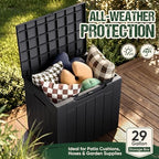 Devoko 29 Gallon Deck Box, Waterproof Resin Outdoor Storage Box - Image 7