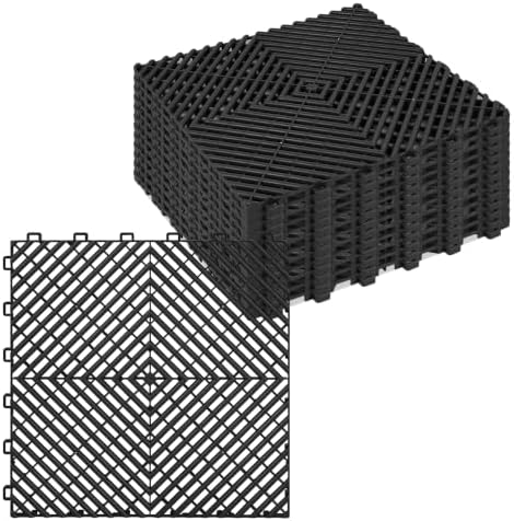 ToLanbbt Interlocking Drainage Tiles 12" x 12" Modular Interlocking Cushion by ToLanbbt
