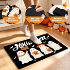 Halloween Kitchen Rugs Set of 3, Witch Hat Ghost Kitchen Mat, Spooky Rugs - Image 4