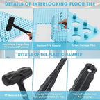 Drydiet 24 Pack Drainage Tiles Modular Interlocking Floor Tiles - Image 3