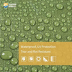 GUARD SHIELD Heavy Duty Tarp 10x10 Feet Green Multi Purpose Thick Waterproof - Image 3