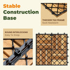 Jurax Interlocking Wood Deck Tiles - Image 3