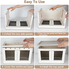 Storage Box, Collapsible Cabinet, 8.4 Gallon Each One, 2 Packs, Useful Box - Image 4