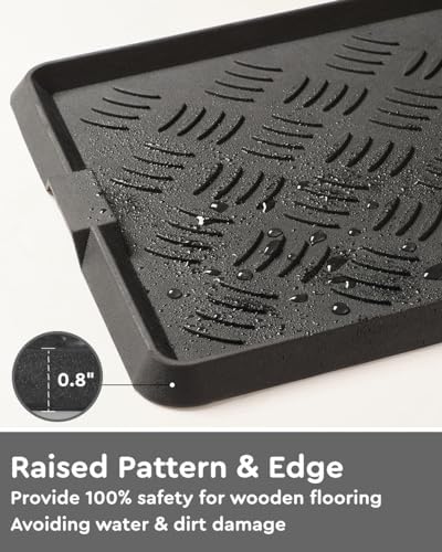 tchdio Extra Large Boot Tray Rubber Boot Tray, Non Slip Shoe Tray - Image 4