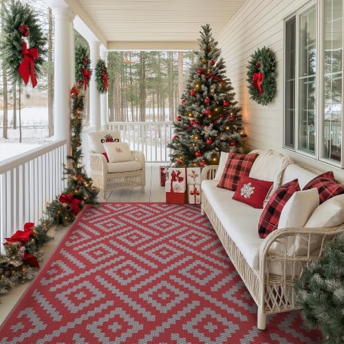 GENIMO Outdoor Rug, Waterproof Plastic Rugs - Image 2
