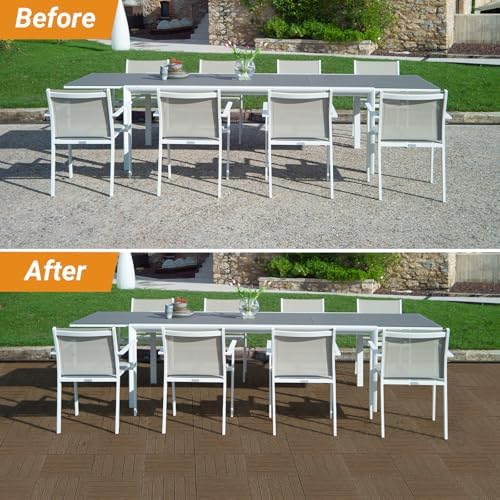 Outvita 27 PCS Interlocking Patio Deck Tiles, 12x12 Plastics Indoor Outdoor - Image 5