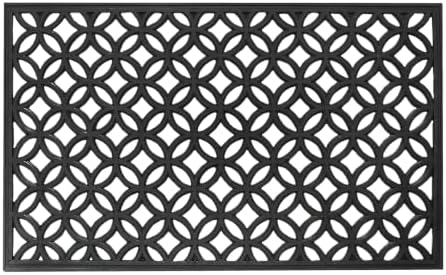 Lattice Links Rubber Doormat by Unknown