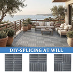 Plastic Interlocking Deck Tiles 27 Pack 12"x12" | Non-Slip Tool-Free Waterproof - Image 6