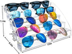 Sunglasses Organizer Clear Eyeglasses Display Case Sticker Display Tray Box - Image 2
