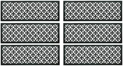 Stair Treads — 6 Pack 10x30 inch Lattice Links Rubber Stair Mats - Image 4
