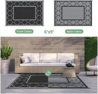 GENIMO Outdoor Rug, Waterproof Plastic Rugs - Image 4