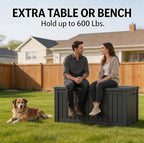 LAUSAINT HOME 120 Gallon Resin Deck Box, Package Delivery Box - Image 6