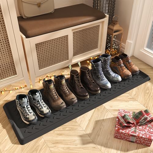 SUPENUIN Extra Large Boot Tray 48 Inch Boot Storage Heavy Duty Rubber Mats by SUPENUIN