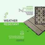 NewTechWood UltraShield Naturale 1 ft. x 1 ft. Composite Deck Tiles - Image 4