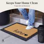 Coir Welcome Mat, Home Love, 17 x 29 in - Image 3