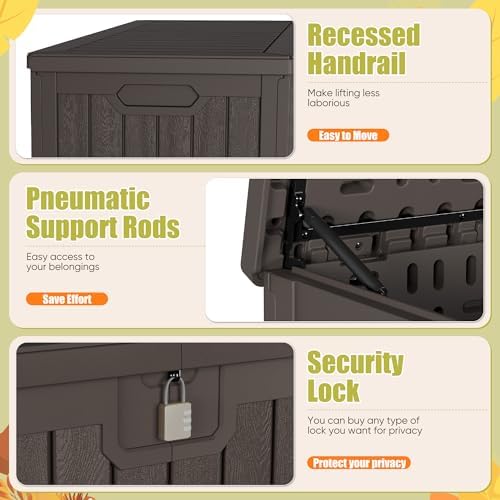 Devoko HDPE 240 Gallon Deck Box Double-Wall - Image 3