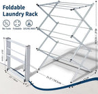 Whitmor Foldable Clothes Drying Rack: 3 Tier Laundry Drying Rack, Collapsible - Image 2