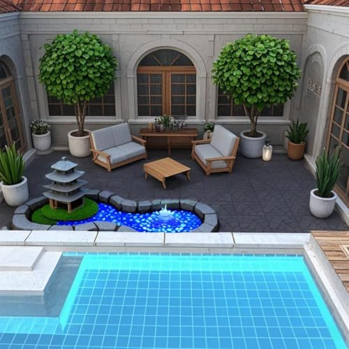 44-Pack Interlocking PP Deck Tiles, All-Weather Anti-Slip Patio Tiles - Image 6