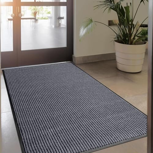 LuxUrux Striped Gray Door Mat - Image 3