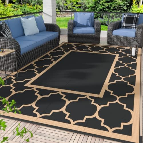 GENIMO Outdoor Rug, Waterproof Plastic Rugs by GENIMO