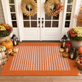 Ileading Fall Indoor Door Mat Washable Orange Muddy Rugs by Ileading