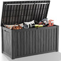 DRATO 180 Gallon Outdoor Storage Box Waterproof, Resin Large Deck Box by DRATOprovidesawarmandcozy