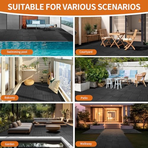 Polymer Interlocking Composite Deck Tiles Outdoor - Image 5