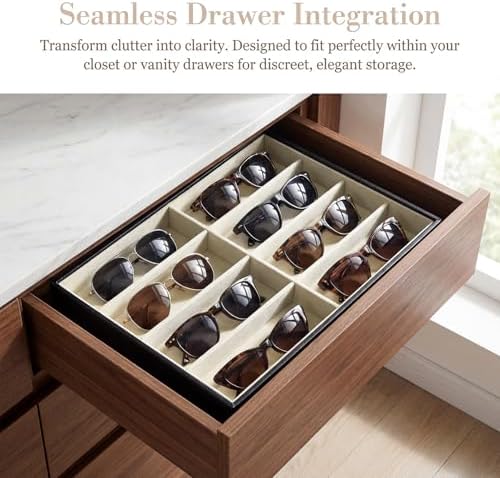 Stratalife 8 Grids Drawer Sunglasses Organizer Tray - Image 5