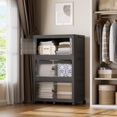 SAILUN 579Qt Stackable Storage Bins, Storage Cabinet by SAILUN