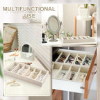 Juexica 4 Pcs Velvet Sunglass Trays 6 Grids Sunglasses Organizer - Image 4
