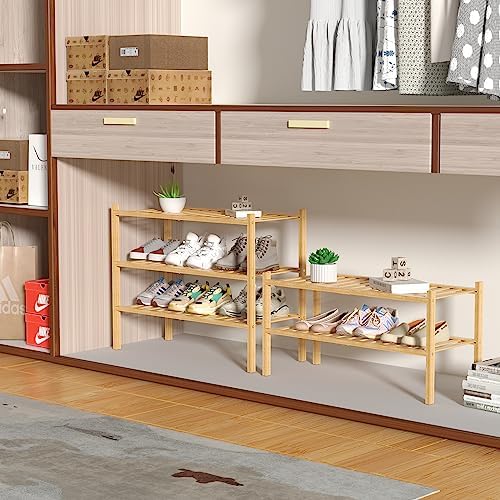 ROMGUAR CRAFT 3 Tier Bamboo Shoe Rack - Image 4