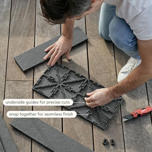 Veradek Outdoor Flooring Series Deck Tiles | Durable Interlocking Deck Tiles - Image 4