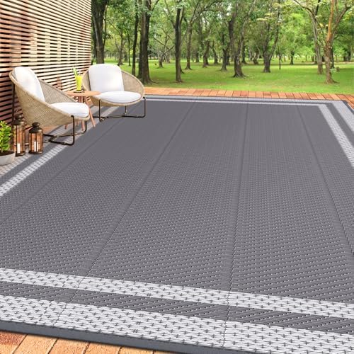 HappyTrends Outdoor Rug Portable Plastic Straw Camping Rugs by HappyTrends