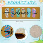 Long Doormat 48x 16 inch Front Door Mat Summer Flip Flops Doormat Door Mat - Image 3