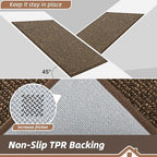 BEQHAUSE Dirt Trapper Door Mat 36" x 60", Non-Slip Washable Doormats - Image 6