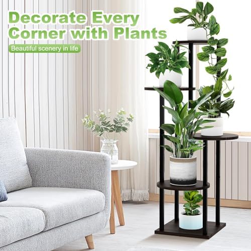 5 Tier Plant Stand Indoor Corner Tall Shelf - Image 6