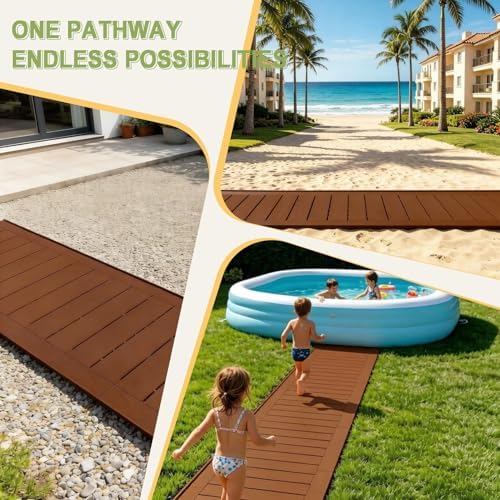 31" x 5.5' Garden Pathway Interlocking Plastic Walkway - Image 7