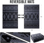 OLANLY Outdoor Rug 5x8 ft Waterproof Reversible Boho Mat - Image 2
