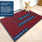 OLANLY 2-Pack Front Door Mats 47x32, Waterproof Heavy-Duty Doormats - Image 2