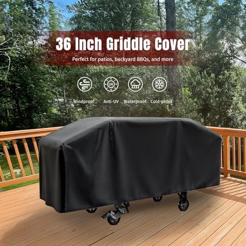 SHINESTAR Griddle Cover for Blackstone 36 Inch Griddle Without Hood, Heavy Duty - Image 2